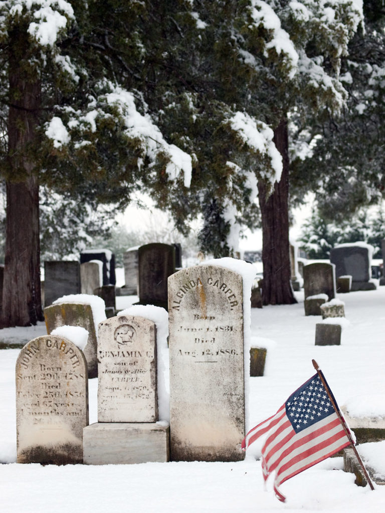 gravestones at Macedonia